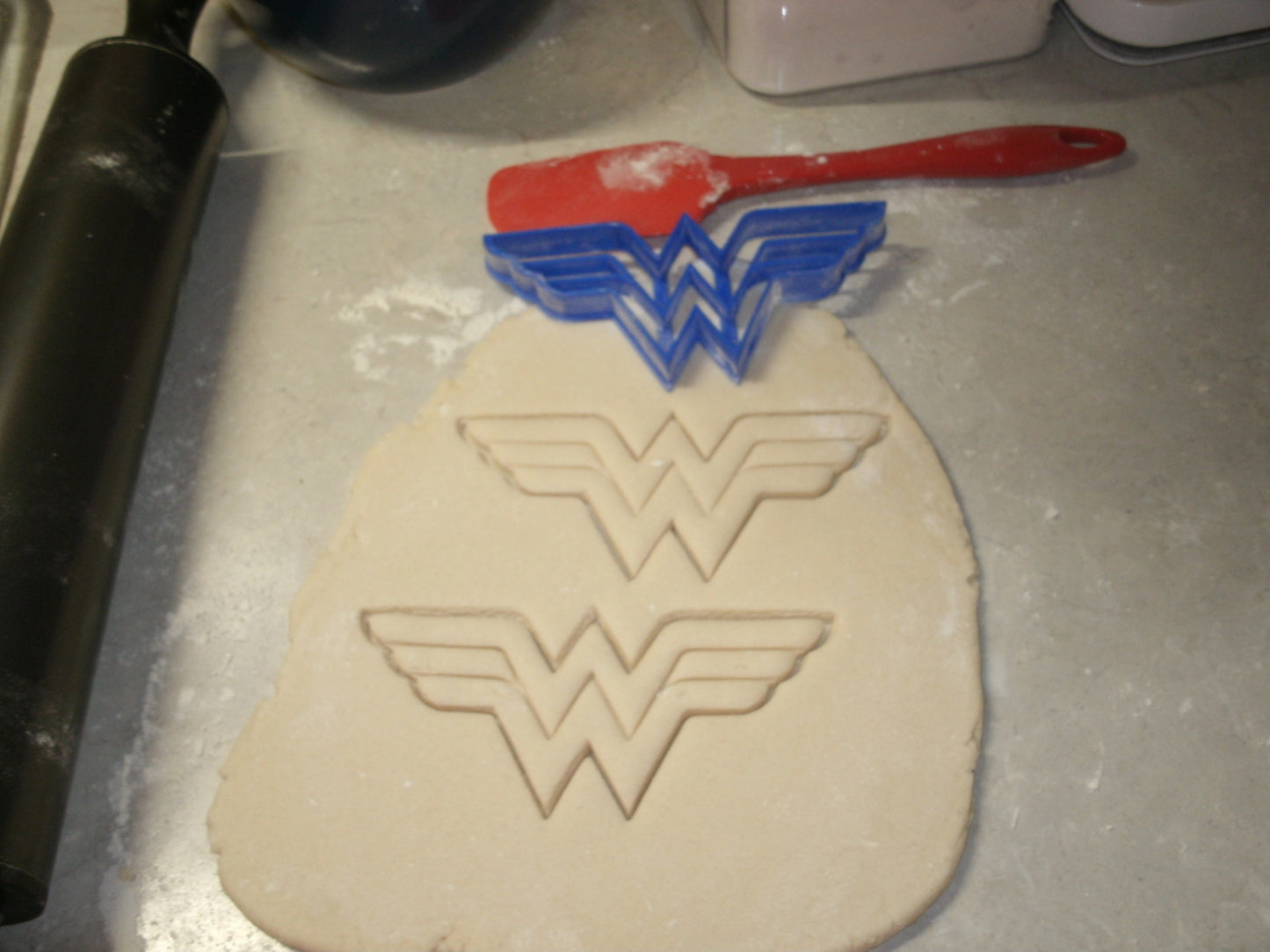 Wonder Woman Superhero Logo Cookie Cutter Baking Tool Made In USA PR511