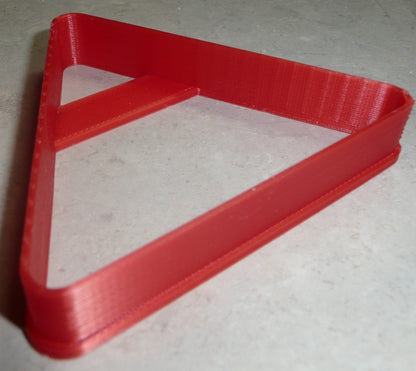 Triangle Yield Road Sign Or Pool Rack Billiard Game Cookie Cutter USA PR2688